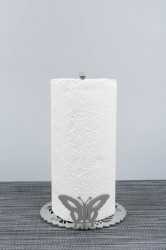 Подставка для бумажных полотенец бабочка серебро