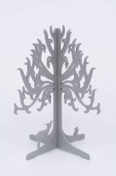 Подставка для украшений дерево серебро