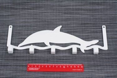 Вешалка дельфин белый 2